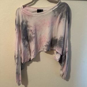 Out From Under cropped long sleeve top